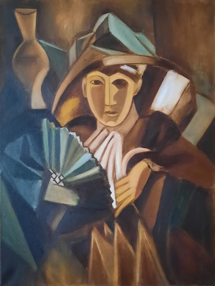 Picasso woman portrait Pablo Picasso Art Cubism style Old style Original painting