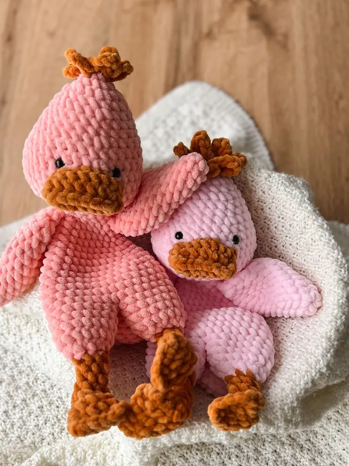 Crochet duck snuggler pattern Cute crochet lovey pattern for kids Crochet duck cuddler pattern, no-sew pattern