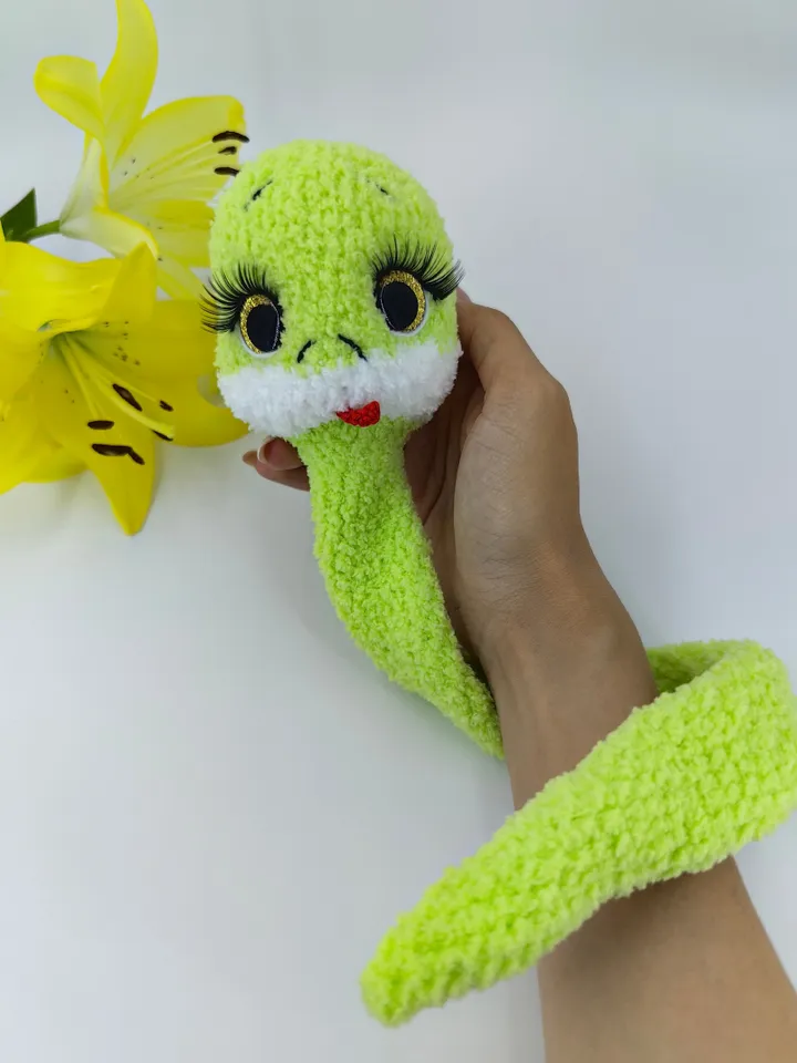 Snake crochet toy