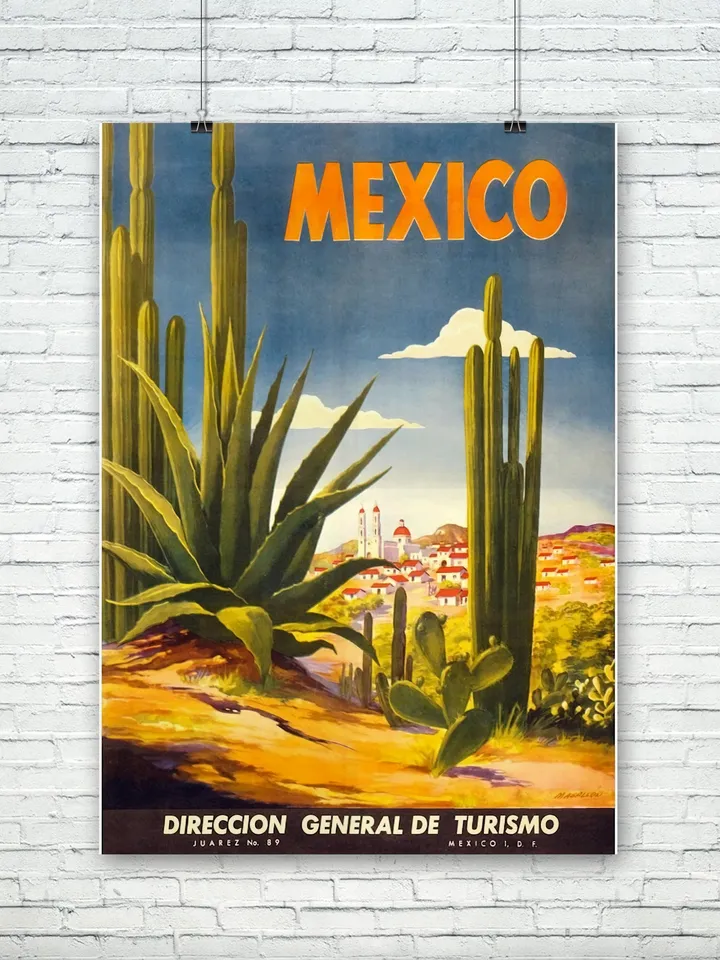 Mexico travel poster.