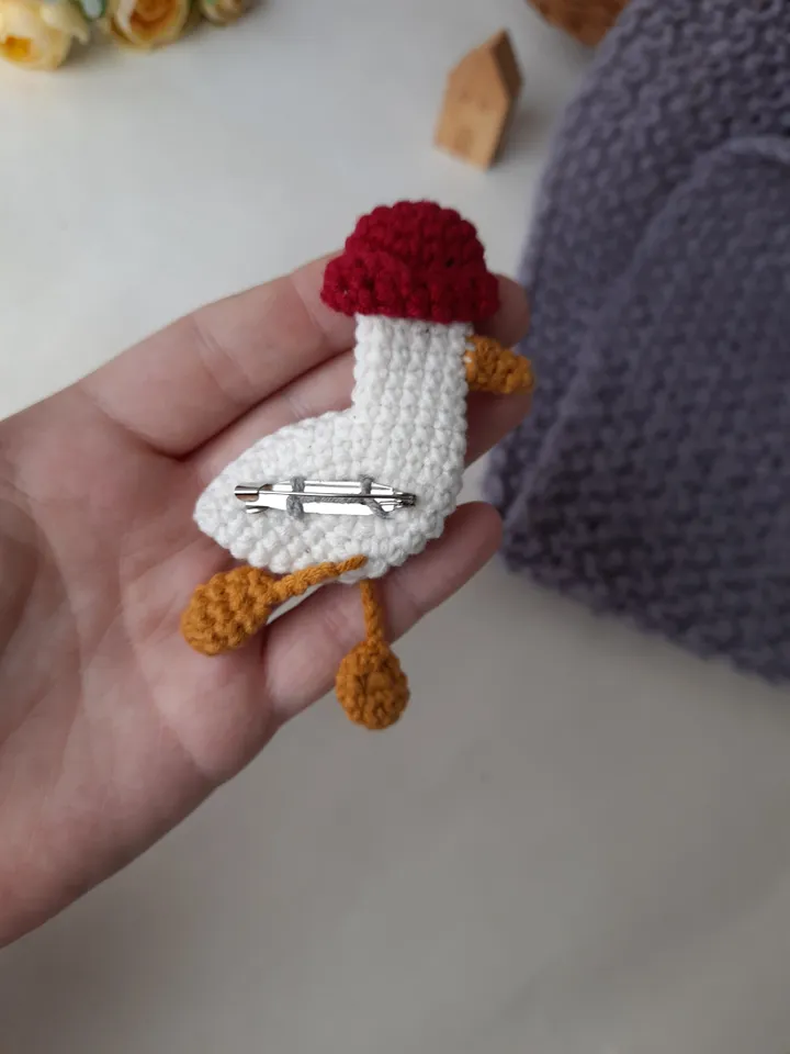 Gift set seagulls - stuffed toy and brooch. Plushe seagull toy. original miniature brooch seagull