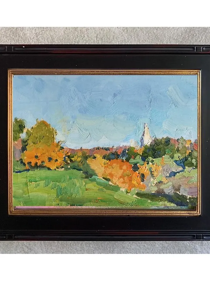 Fall Tree Painting Original Art Oil Painting 手工油畫 微型油画 微型绘画 油畫 掛畫