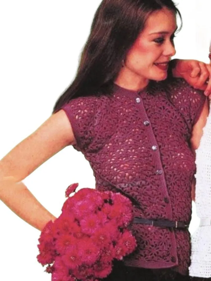Top Pattern shirt crochet women cardigan crochet short summer lace top crochet pattern pdf