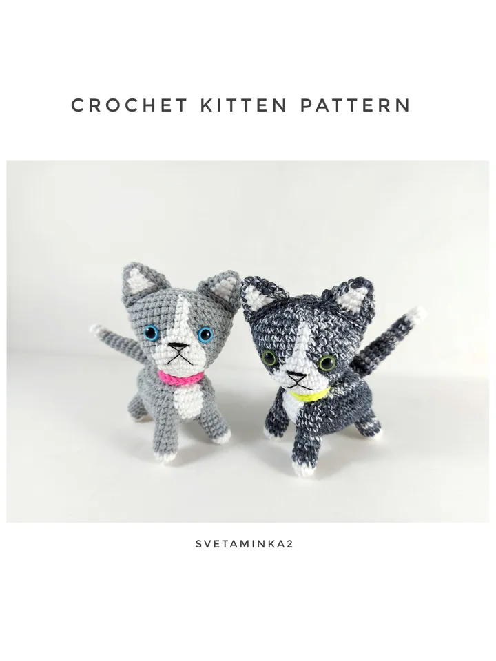 Dog Crochet Pattern Chihuahua. Cat Crochet Pattern Kitten. Amigurumi Puppy. 2 in 1. Digital Download. PDF.