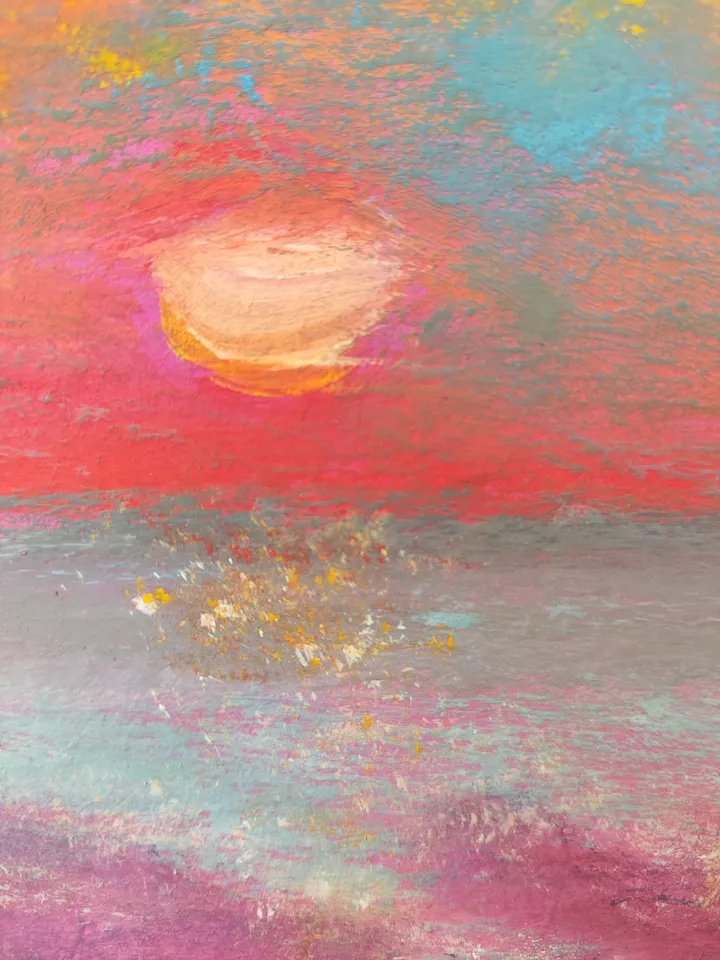 Sea Sunset painting Original art