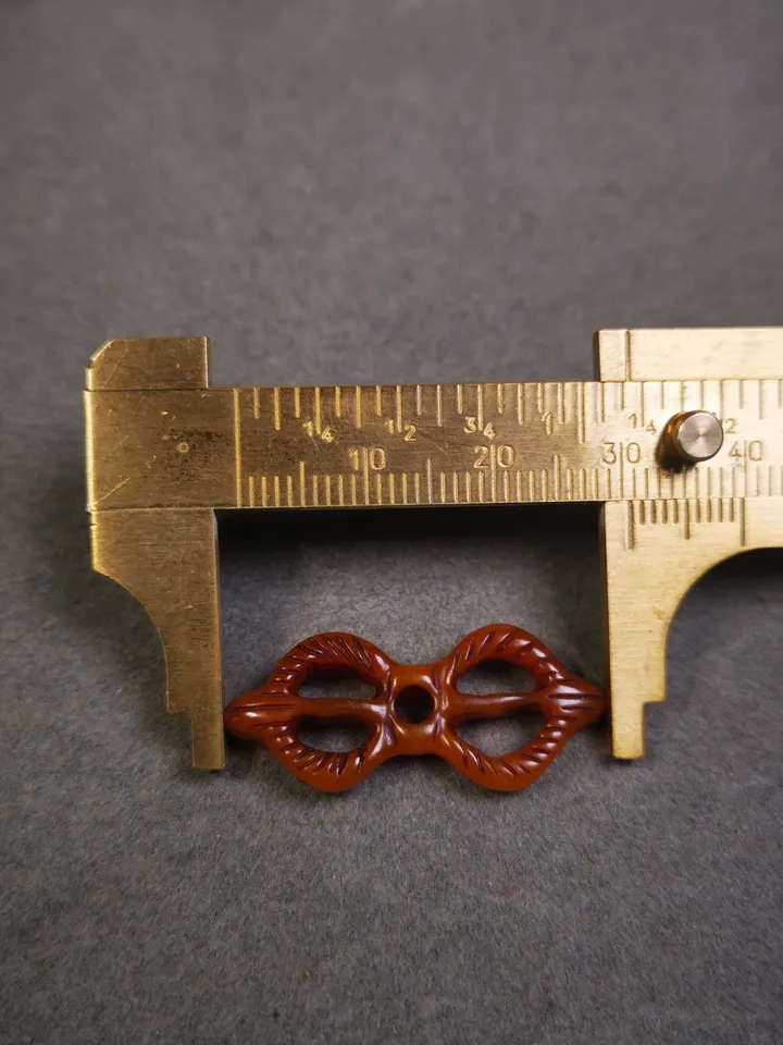Gandhanra Tibetan Yak Bone Carved Vajra Amulet for Prayer Bead,Mala Pendant