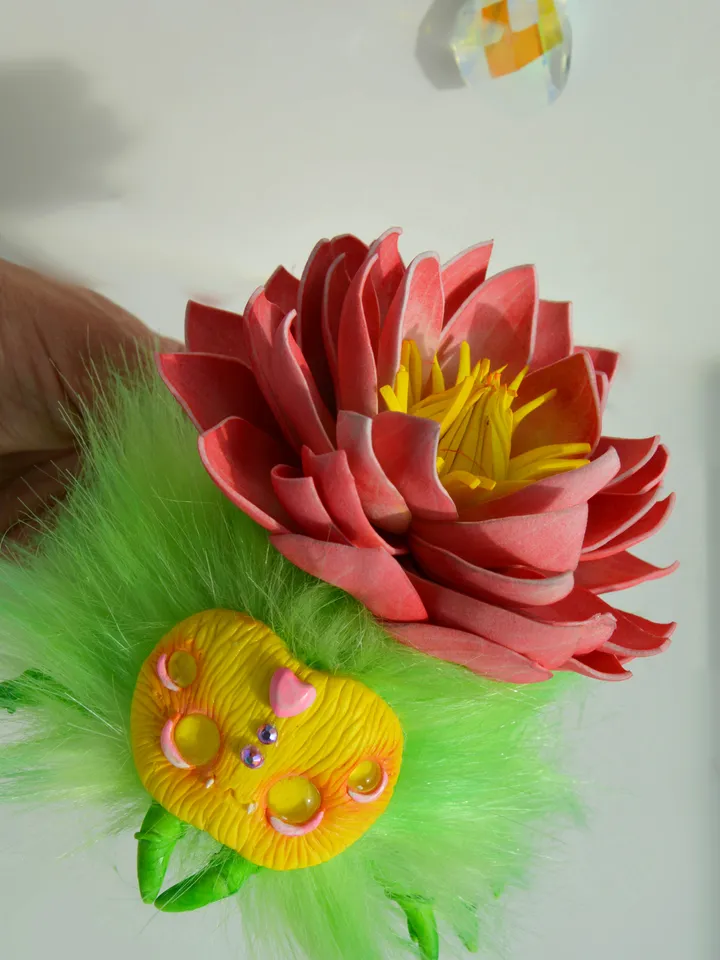 Spider plush lotus spider fluffy toy spider gift