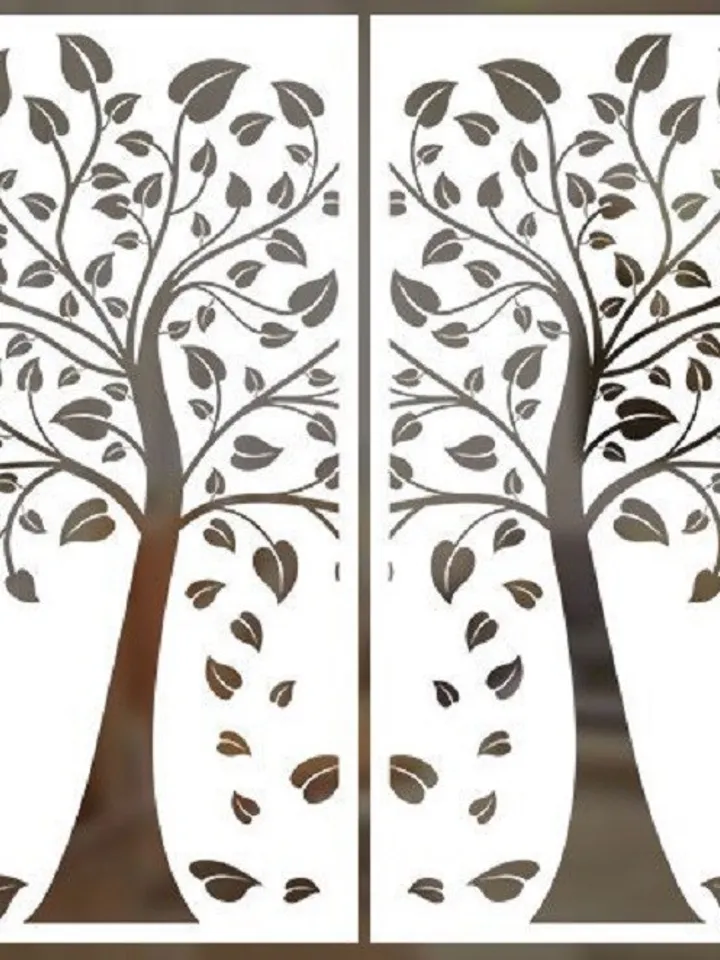 Digital Template Cnc Router Files Cnc Panel Wall Files for Wood Laser Cut Pattern