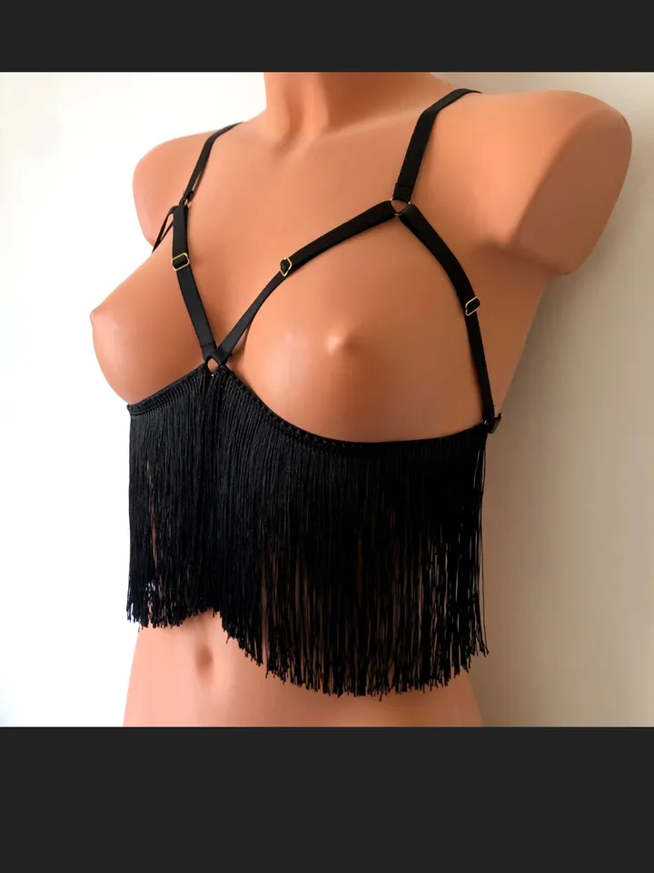 Open bra - Sexy bra - Harness lingerie - Strappy lingerie