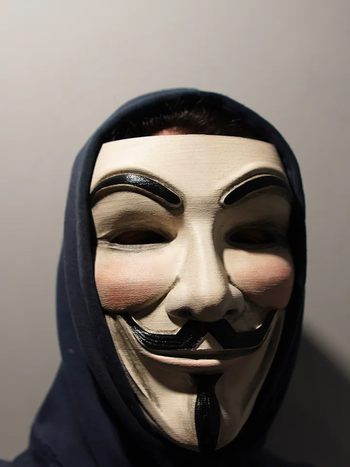 Guy Fawkes Mask Flesh with Blush Collectible Vendetta Anonymous