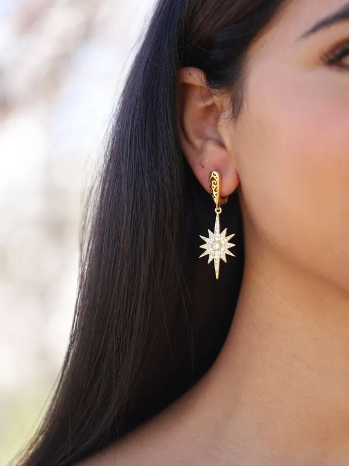 Boho Wedding Earrings, Celestial Wedding Earrings, Starburst Earrings, Gold Star Earrings, Sun earrings, Boho Statement Bridal Earrings,