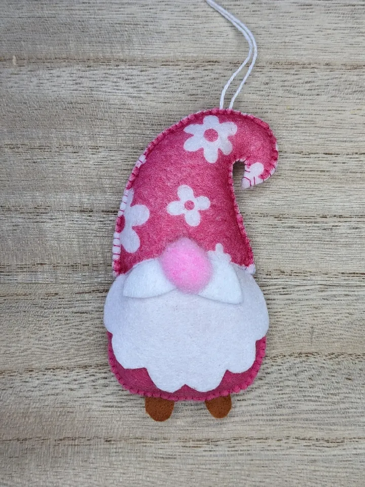 Holiday Gnomes, Felt Christmas Tree Decorations, Scandinavian Gnome, Christmas Gnomes, Swedish Gnome, Flower gnome, Set 3 toy