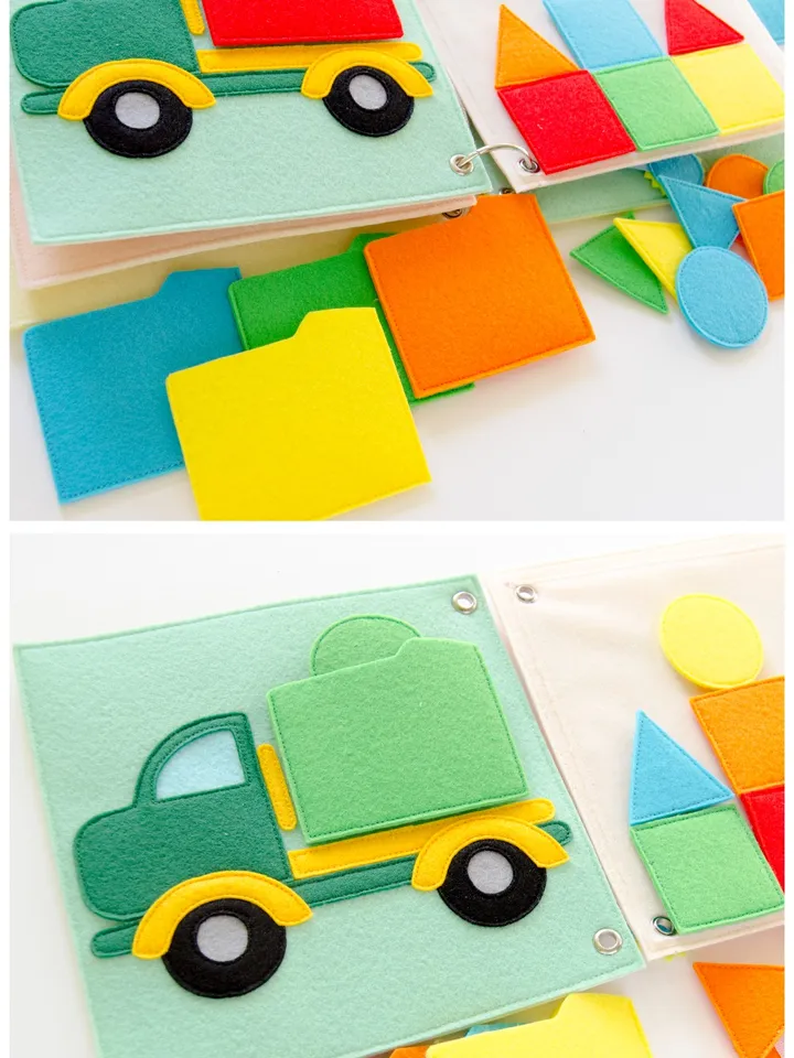 Transport quiet book, gift for toddler