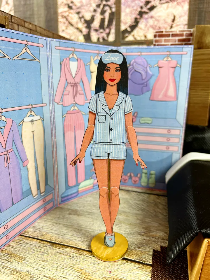 Pajamas for paper dolls