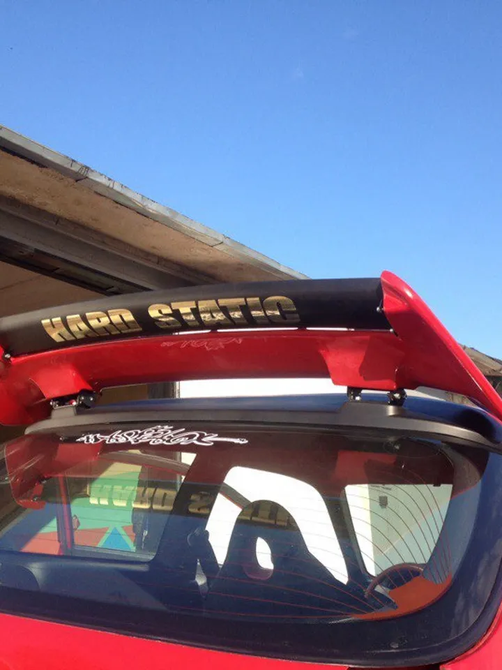 Spoiler Seeker V2 style & base plate ABS for Honda Civic Type-R 96-00 Ek Ej 3dr