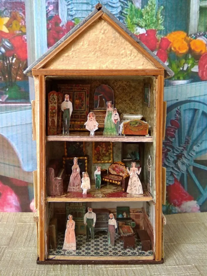 Miniature roombox for a doll house.1:12 scale.