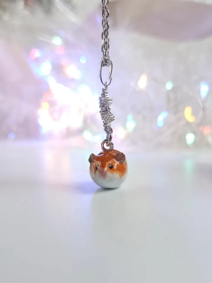 Red syrian hamster necklace (US discount)