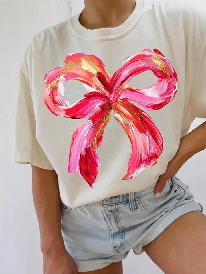 Valentines Day Coquette Bow PNG, Valentine Brushstroke Png, Valentines Day Sublimation Design, Coquette Valentine Png, Trendy V-day Png