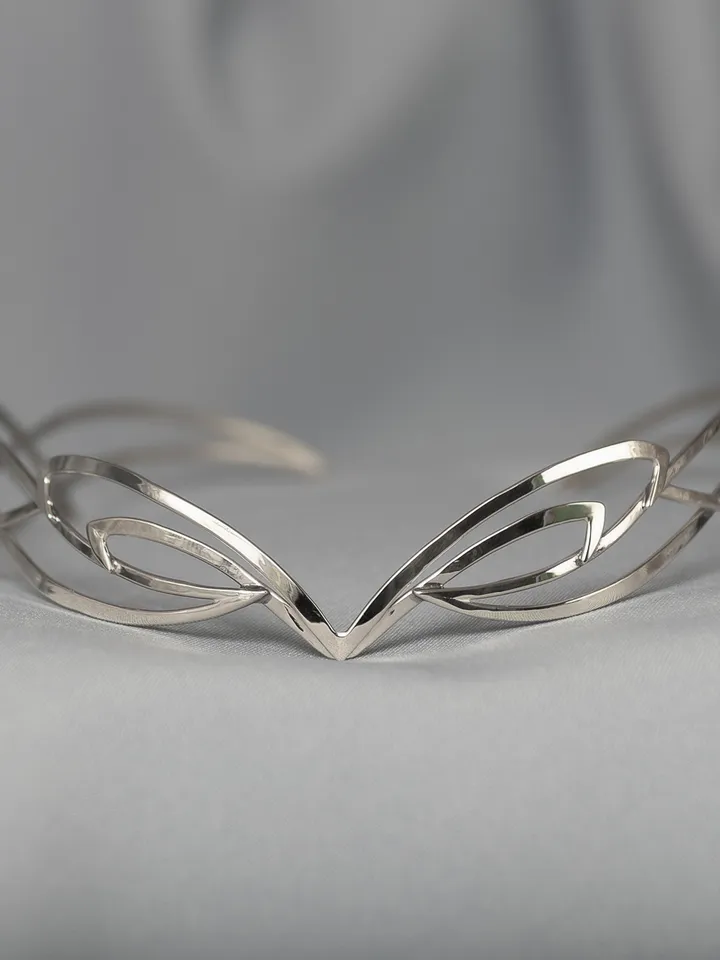 Jewelry for modern elves and fairies Elven style diadem bridal tiara art nouveau circlet Fantasy Fairy Wedding Alira