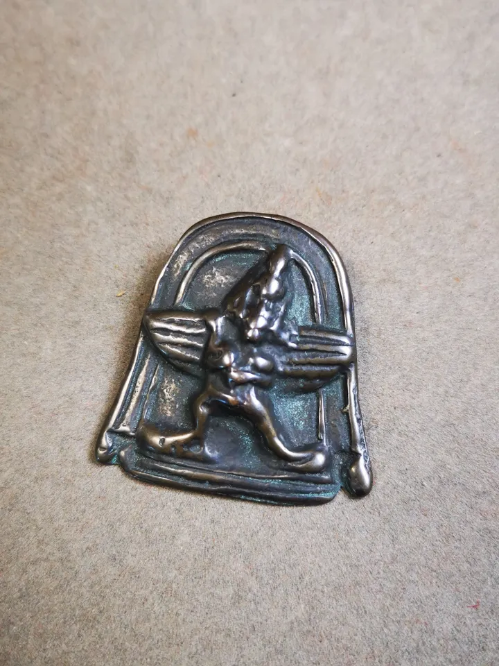 Gandhanra Acient Vajrakilaya / Vajrakumara Amulet Badge,Tibetan Buddhism Statue,the Protector and Guide of Gautama Buddha,80 years old