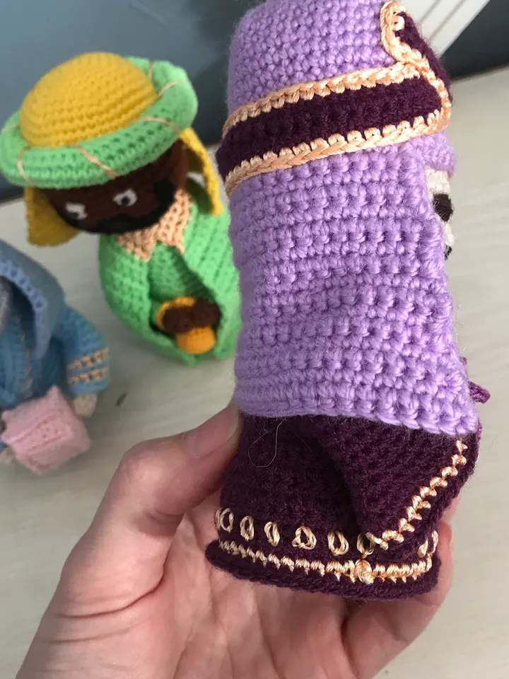 Christmas nativity Magi crochet pattern 3 in 1