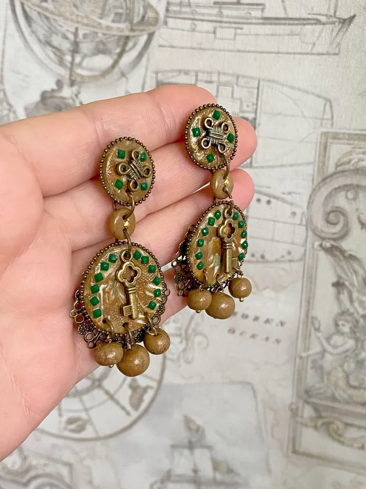 Handmade earrings. Handmade jewelry.