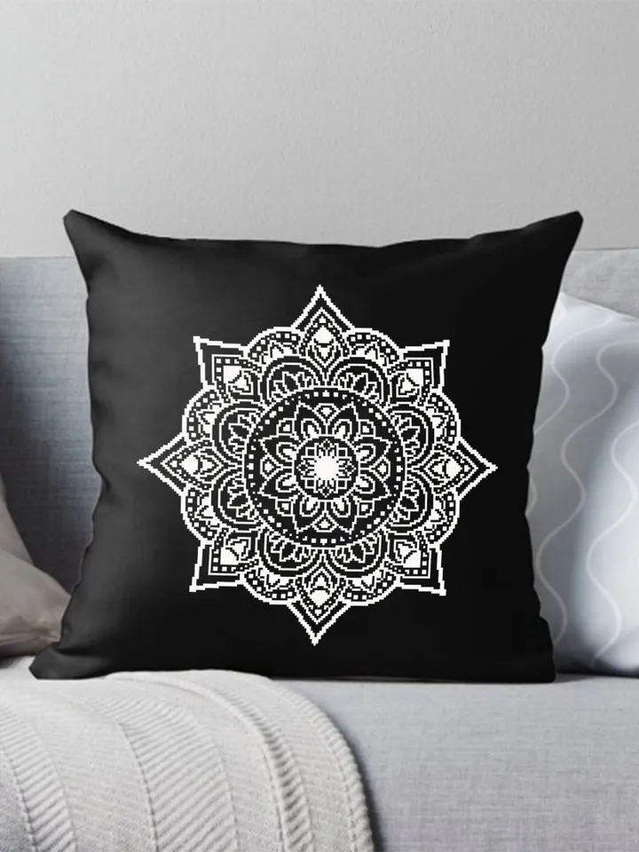 Flower mandala cross stitch pattern PDF download, Floral mandala pattern digital PDF, Mandala ornament cross stitch chart, Home decor #M238