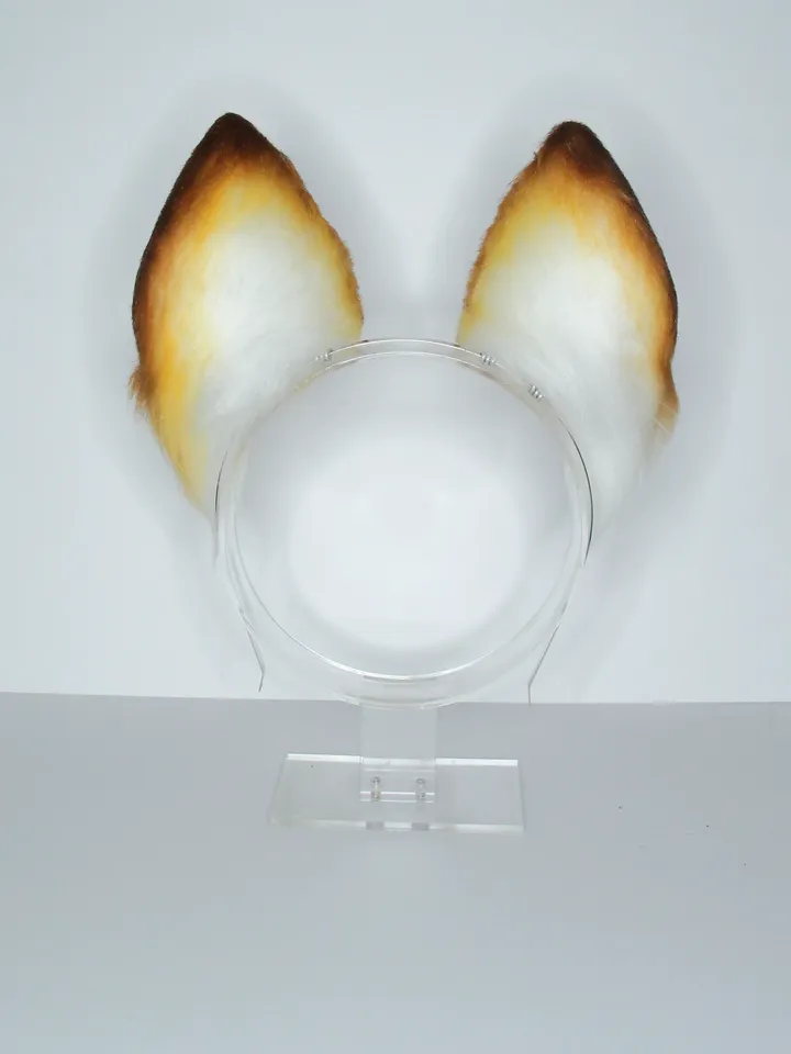 Geo Genshin Impact faux fur cat ears on headband