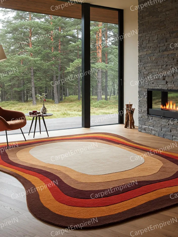 8x10 Irregular shaped rug | Hand-Tufted, Handmade, Layerd Rug, Carpet for home, personalized gifs, Kids rug, 3x5,4x6,5x7,8x10, Custom rug