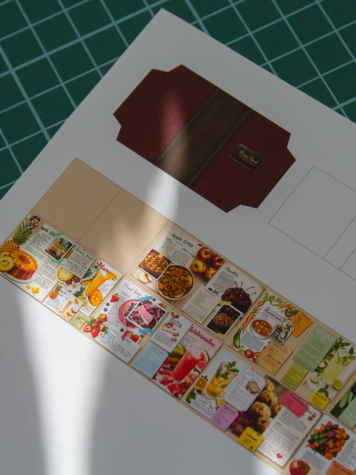 TEMPLATE Miniature recipe book