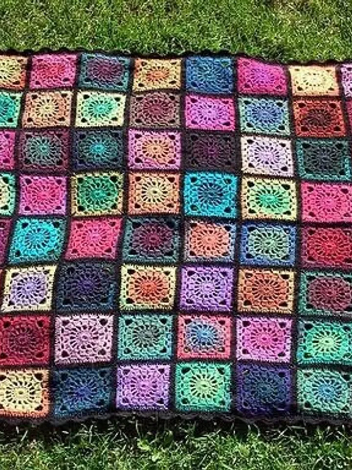 Crochet blanket, crochet pattern blanket,  baby blanket crochet, squares blanket crochet pattern pdf