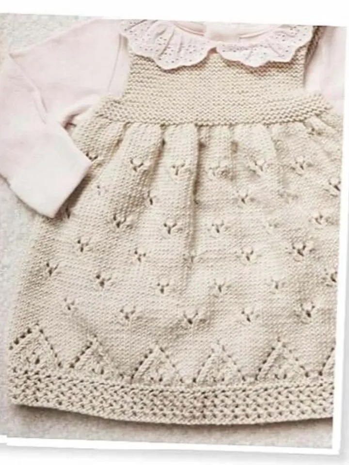 Baby Dress Pattern, knitting pattern Newborn Baby Dress Pattern, Baby Dress Pattern Only, Pattern, Instant Download