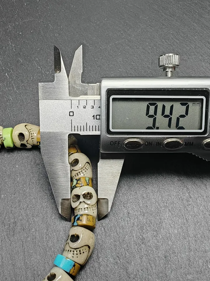Authentic Tibetan Citipati Skulls Bead Bracelet | Unique Yak bone Carved Wrist Mala with Mixed Turquoise,Gandhanra Tibetan Jewelry