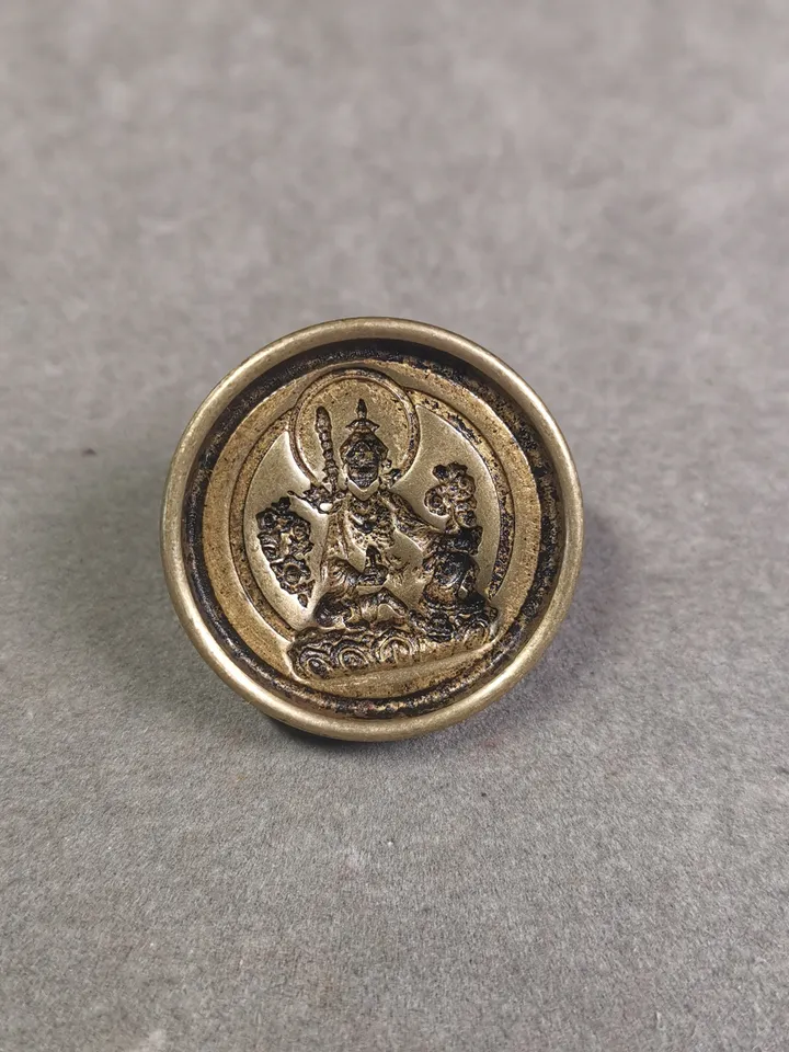 Gandhanra Old Tibetan Buddha Statue Tsa Tsa Mold,Guru Rinpoche,Padmasambhava,DIY Mould Tsha Tsha Statue