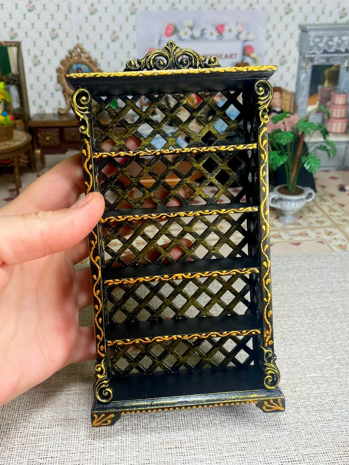 Bookcase. Shelf. 1:12. Furniture for a doll.