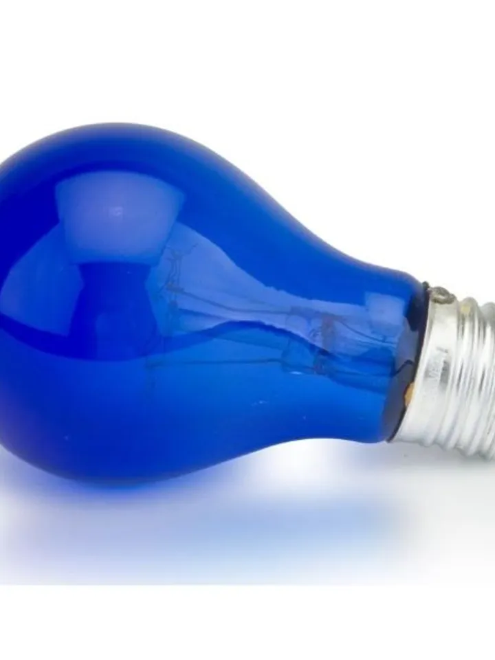 NEW Blue Medical Bulb E27 60W Reflector Minin Healing Lamp antibacteria antistress