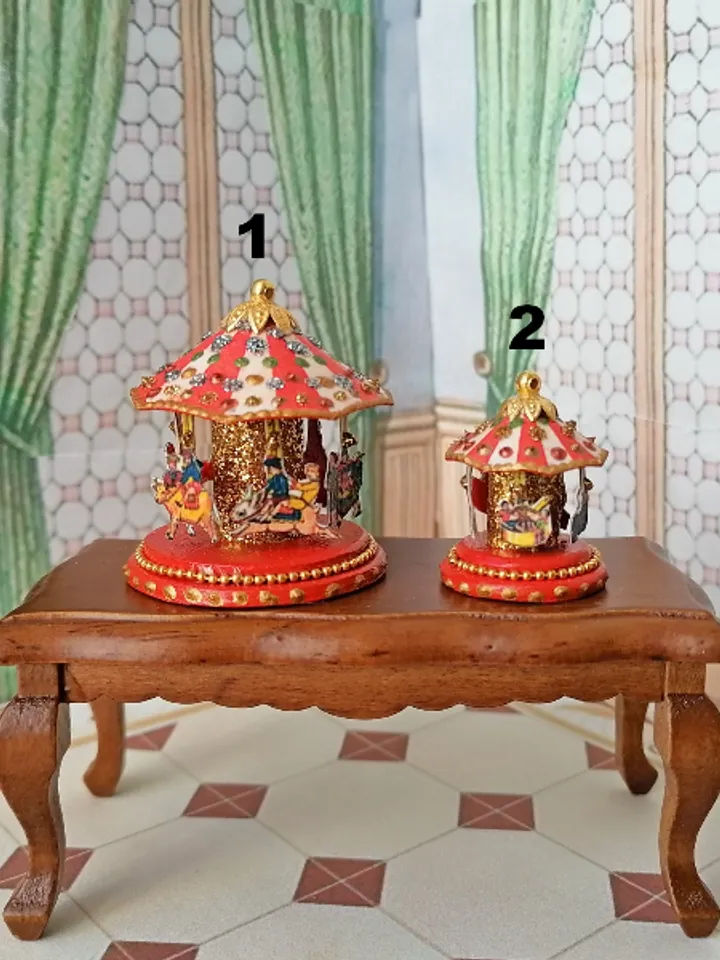 Carousel for a doll. Doll toy. 1:12. Handmade.