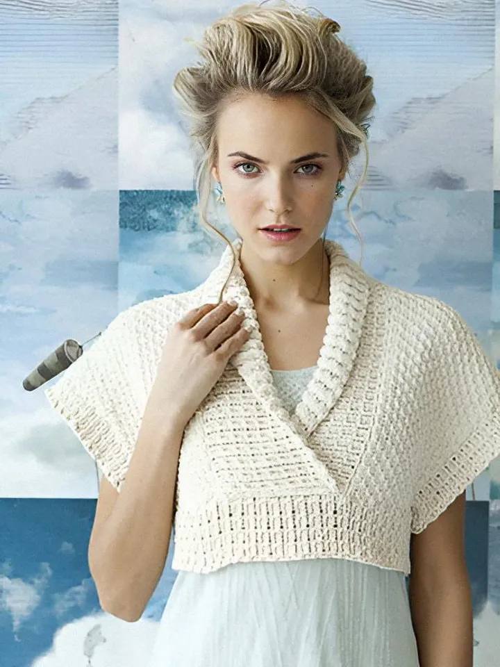 Top woman pattern sleeveless top sweater cropped bolero knitting patterns pdf