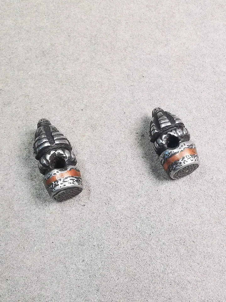 Gandhanra Handmade Tibetan Amulet,Stupa Pagoda Pendant Bead,Spacer Bead for Mala,Bag Hanging,Prayer Bead Accessories,0.6" × 0.3"