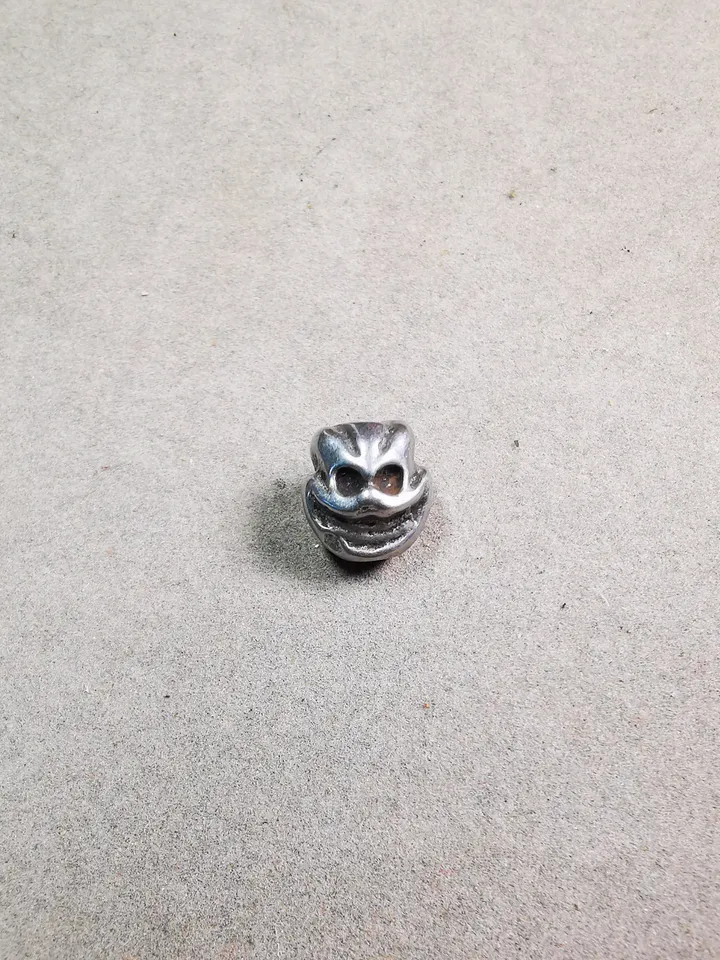 Gandhanra Handmade Tibetan Pendant Bead,Spacer Beads for Mala,Skull Citipati Bead for Prayer Beads,Jewelry Accessories