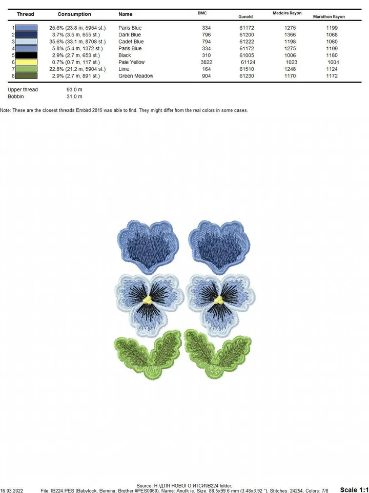 Pansies FSL machine embroidery designs Free standing lace embroidery pattern 3D flower embroidery motif Flower FSL embroidery Earrings FSL