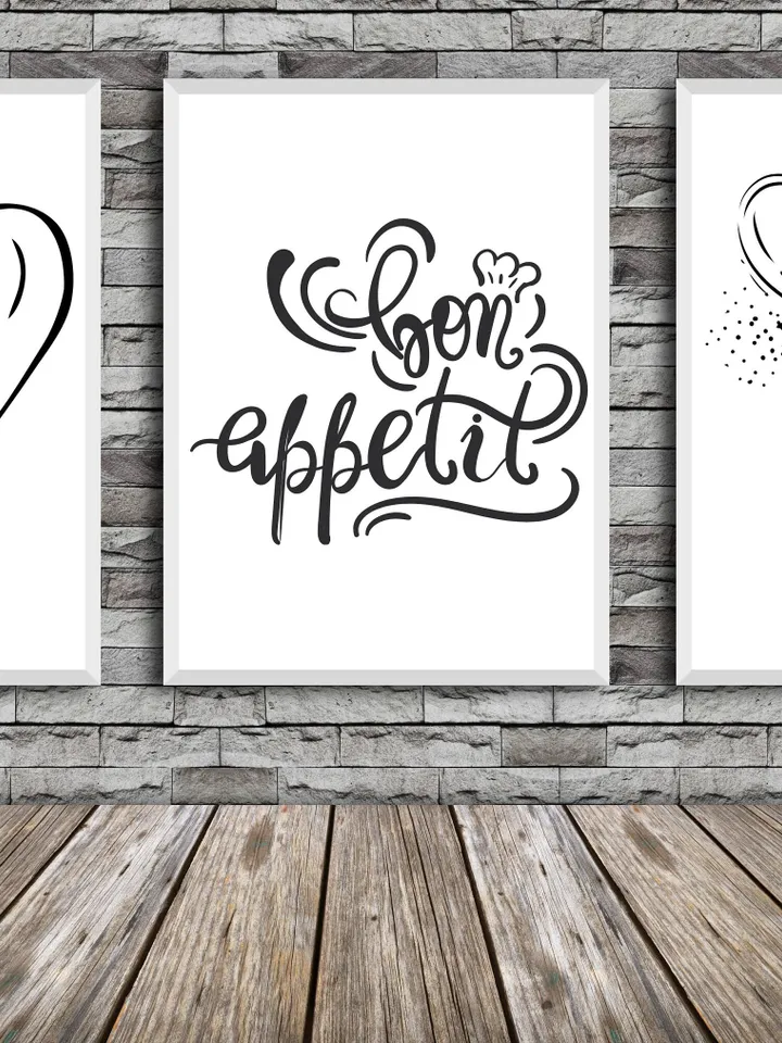 Kitchen Wall Art, Set Of 3 Kitchen Decor, Line Drawing Kitchen Prints, Printable Kitchen Wall Art, Kitchen Posters, Kitchen Print