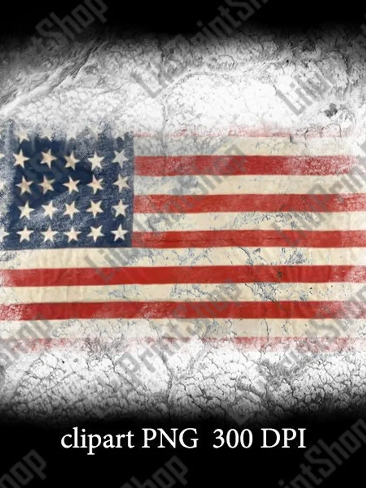 4th of july png Bleach american flag png Usa flag png American flag Bleach effect PNG Fourth of july png sublimation design Instant download