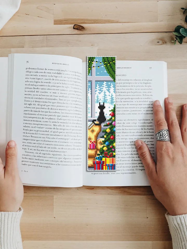 Bookmark set Christmas cross stitch pattern download PDF Holiday handmade bookmark pattern digital PDF, Christmas embroidery, New Year #B232