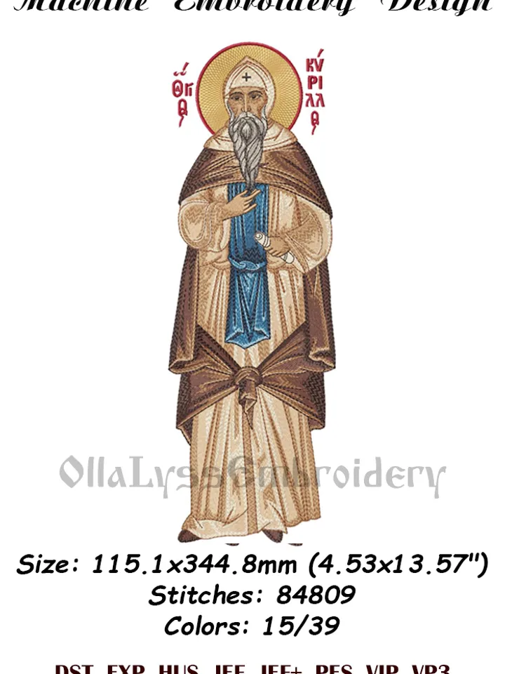 Saints Cyril and Methodius embroidery designs