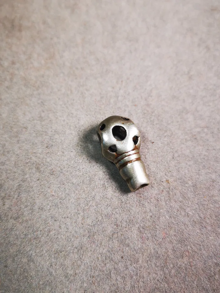 Gandhanra Tibetan Guru Bead,Mini Size T-drilled 3-Hole Prayer Bead,Mala Bead,Connector Bead for Buddhist Bead Accessories