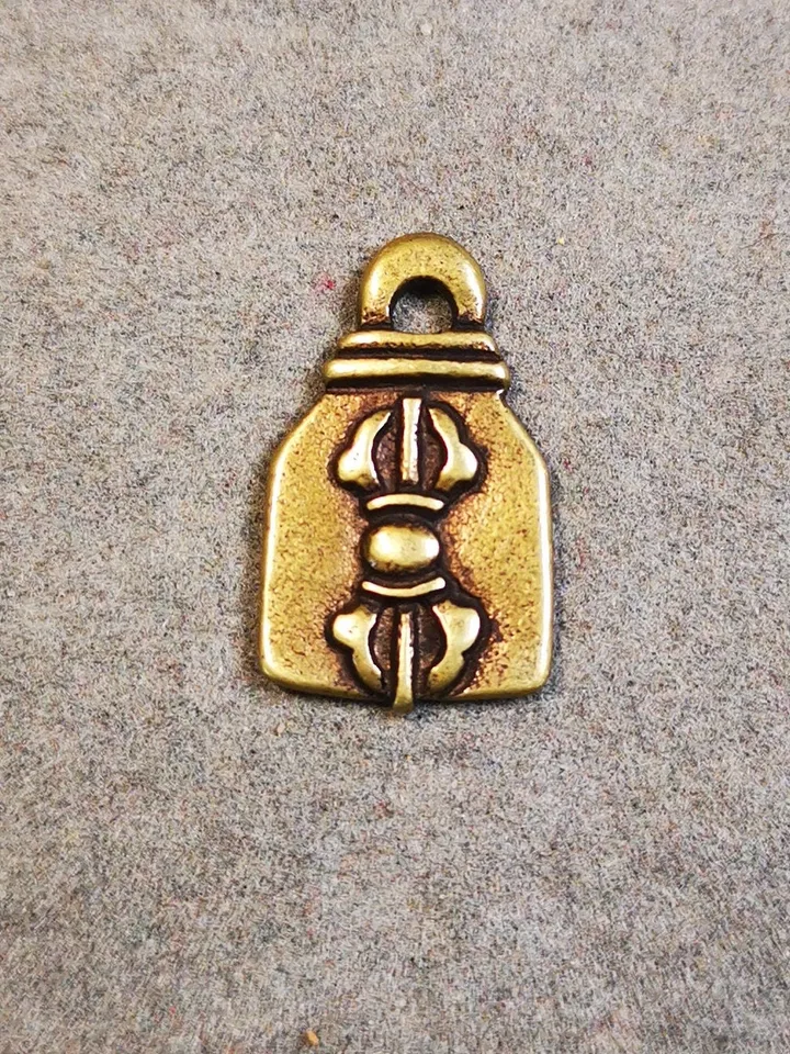 Gandhanra Handmade Mala Counter Pendant, Cold Iron Vajra Pendant,Prayer Beads Accessories