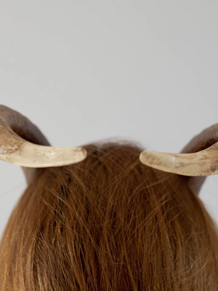 Tiefling Horns, Brown Devil Horns, Dragon Horns, Horns Headband, Fantasy Cosplay Horns for Halloween