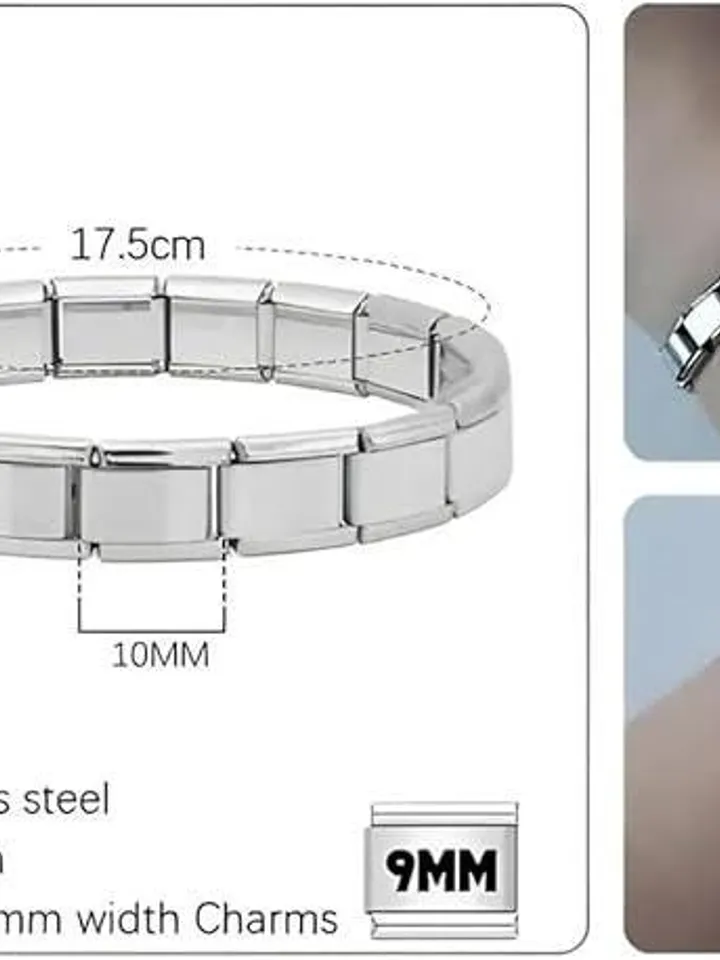 The Collection Unisex Nomination Model Charm Bracelet Stainless Steel Bracelet