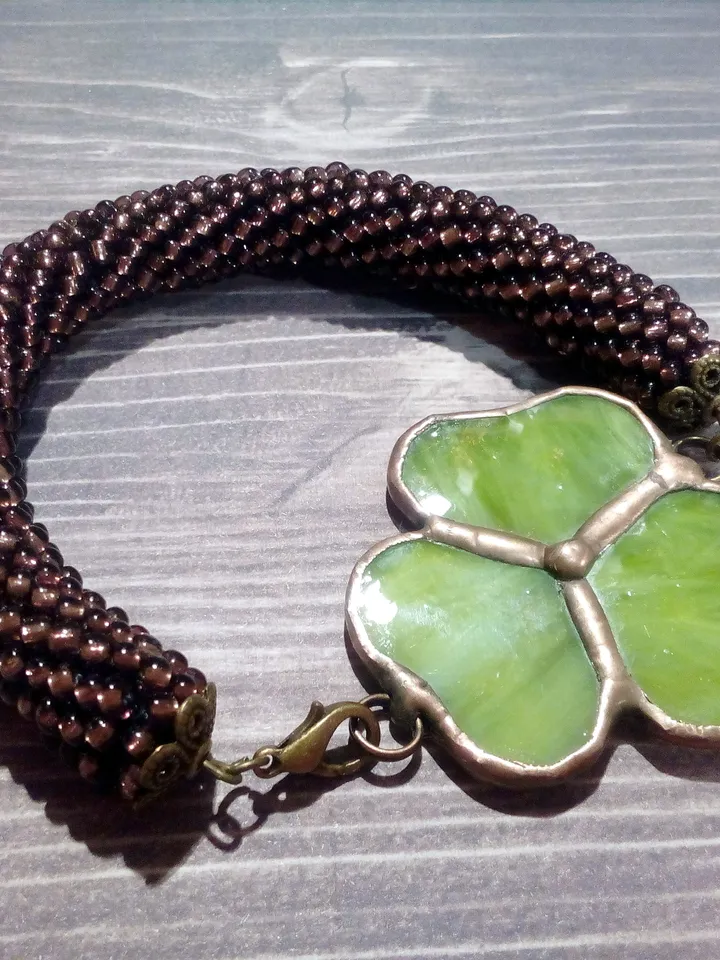 Shamrock bracelet, st patricksday, Clover leaf, trefoil, St Patricks clover, 3 leaf clover, Irish bracelet, st patrick